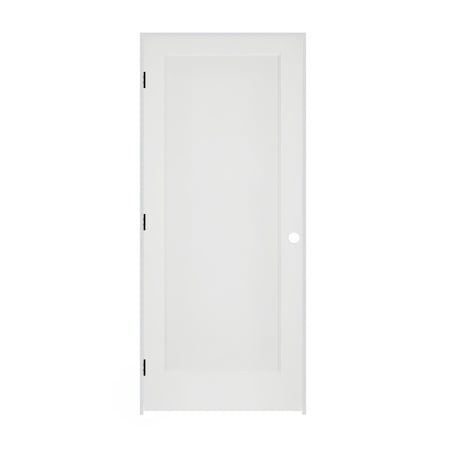 Codel Doors 24" x 80" x 1-3/8" Primed 1-Panel Interior Flat Panel Door with Ovolo Bead 6-9/16" RH Prehung Door 2068pri8020RH10B6916